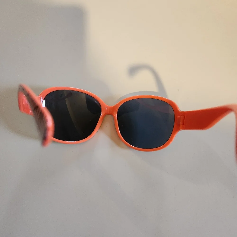 Kids' Orange and Striped Sunglasses